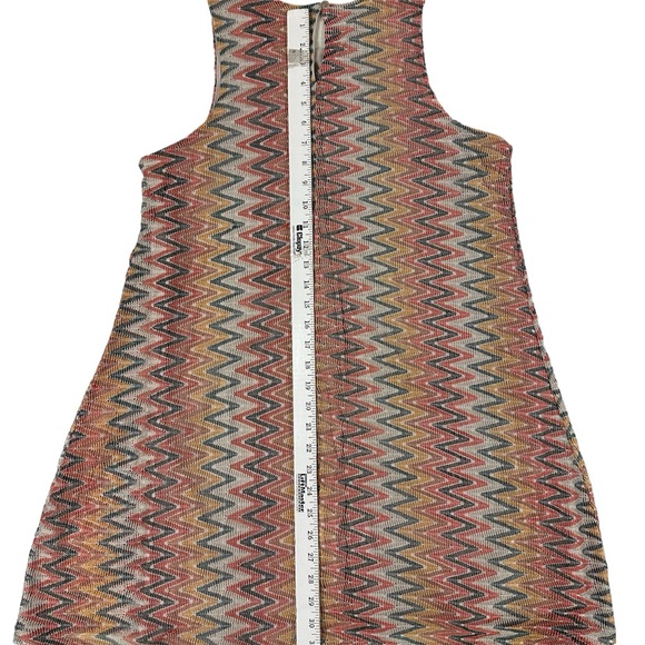 ALMOST FAMOUS Sleeveless Shift Dress Zigzag Patterns Size-XL - Picture 3 of 9